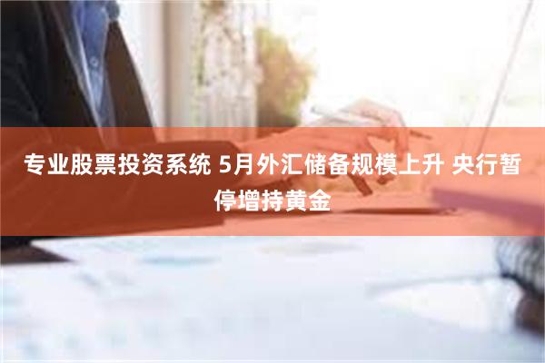 专业股票投资系统 5月外汇储备规模上升 央行暂停增持黄金