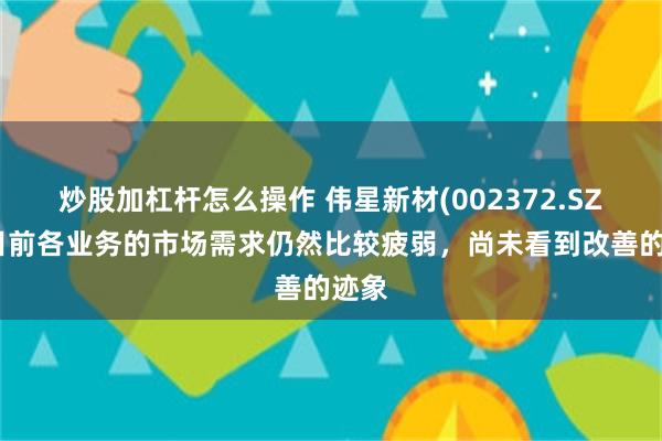 炒股加杠杆怎么操作 伟星新材(002372.SZ)：目前