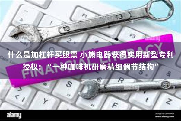 什么是加杠杆买股票 小熊电器获得实用新型专利授权：“一种咖啡机研磨精细调节结构”